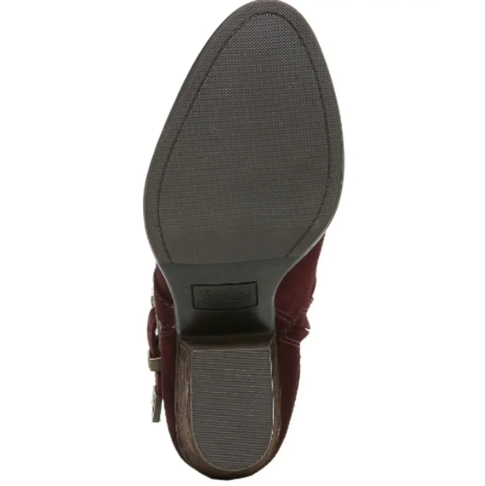 ZODIAC Burgundy Sammi Leather Bootie Size 9.5 - Picture 5 of 10